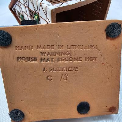 Terra Cotta & Ceramic Candle Burning Houses  (S1-JS)