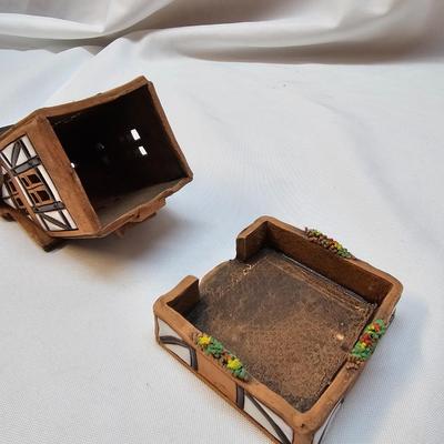 Terra Cotta & Ceramic Candle Burning Houses  (S1-JS)
