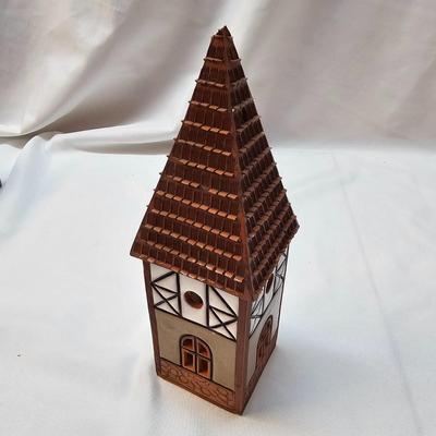 Terra Cotta & Ceramic Candle Burning Houses  (S1-JS)