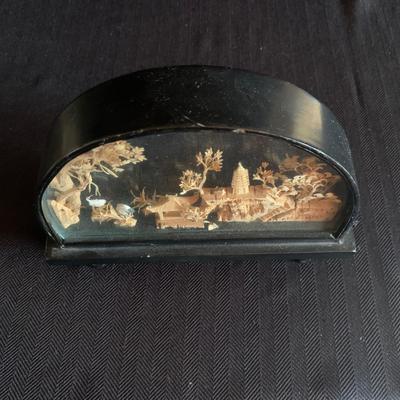 CloisonnÃ© Vase with Gilded Hand Painted Asian Decor (LR-HS)