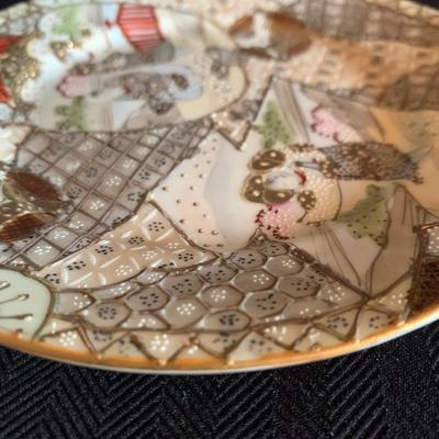 CloisonnÃ© Vase with Gilded Hand Painted Asian Decor (LR-HS)