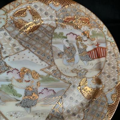 CloisonnÃ© Vase with Gilded Hand Painted Asian Decor (LR-HS)