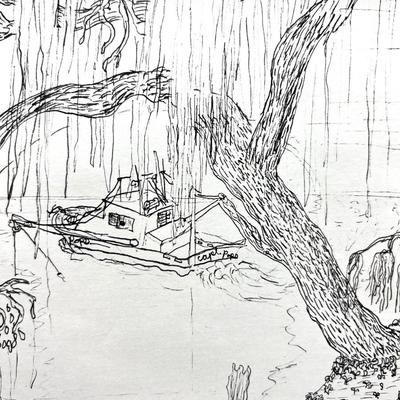 LOCAL ART~ Jean Lafitte  Seafood Festival 97