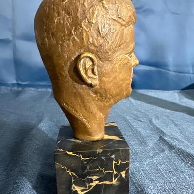 Lot 69 John F. Kennedy bust by Leo Cherne 8 inches 