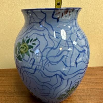 "Alfama" Tiffany Vase Blue Floral