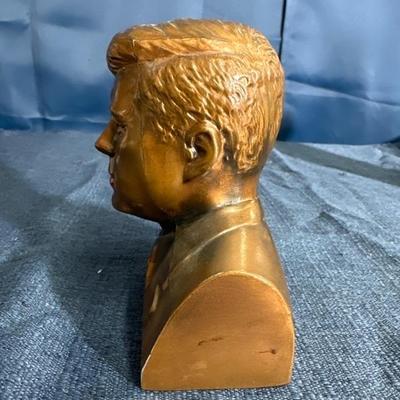 Lot 85 vintage metal bank John F Kennedy first national bank of mount prospect
