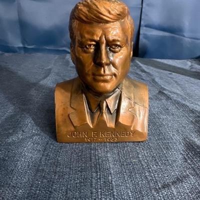 Lot 85 vintage metal bank John F Kennedy first national bank of mount prospect