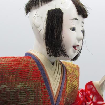 Vintage Narumi Japanese Doll on platform Stand with original box