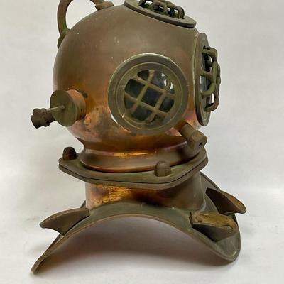Copper & Brass Small Decorative Replica Deep Sea Diver's Helmet