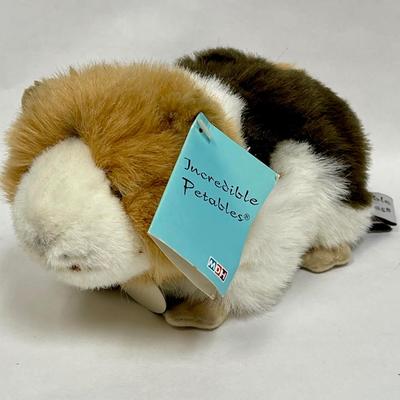Guinea Pig Plush Stuffed Animal Brown & White by Incredible Petables