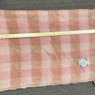 Donegal Designs Lap Throw Mohair/Wool Ireland peachy pink