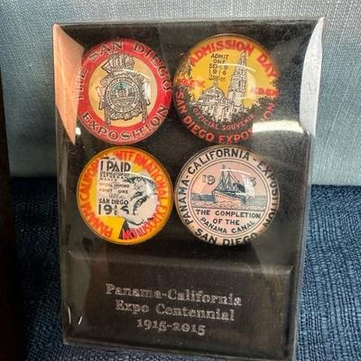 Lot 94 Inauguration metals, and Panama, California Expo magnets