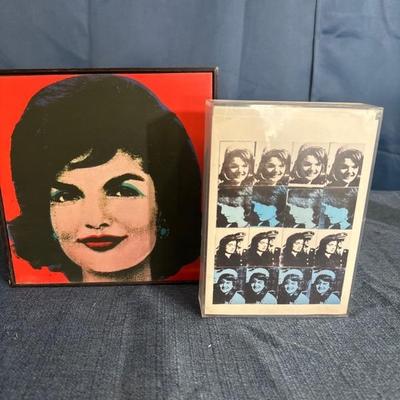 Lot 92 Jackie Kennedy wall art Jackie solo pose 8x8 Jackieâ€™s various poses 7x5