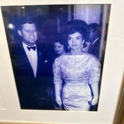 Lot 95 John Kennedy, inauguration invitation and photo of JFK and Jacqueline Kennedy at ï¿¼inauguration
