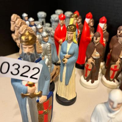 Vintage Ceramic Chess Set