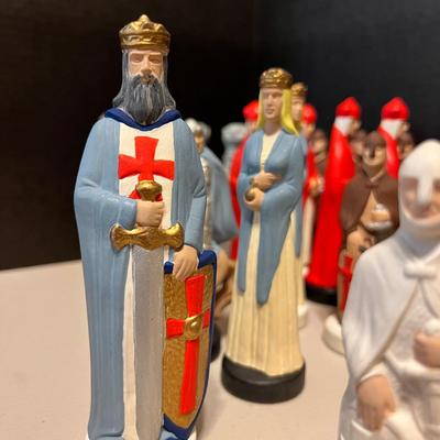 Vintage Ceramic Chess Set