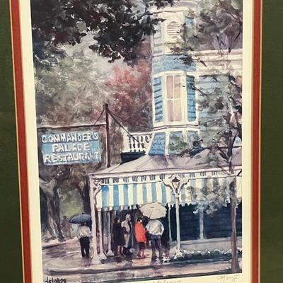 ANN DELORGE "UPTOWN NEW ORLEANSâ€ SIGNED & Numbered