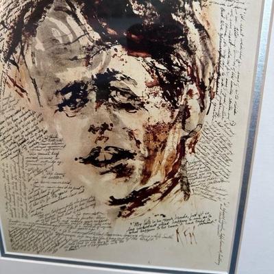 Lot 98 Framed Robert Kennedy print