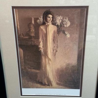Lot 99 Framed prints of John F Kennedy and Jacqueline Kennedy, 15 1/2â€ x 19 1/2â€
