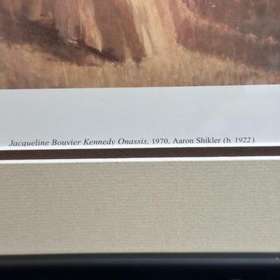 Lot 99 Framed prints of John F Kennedy and Jacqueline Kennedy, 15 1/2â€ x 19 1/2â€