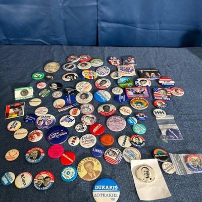 Lot 106 various political buttons