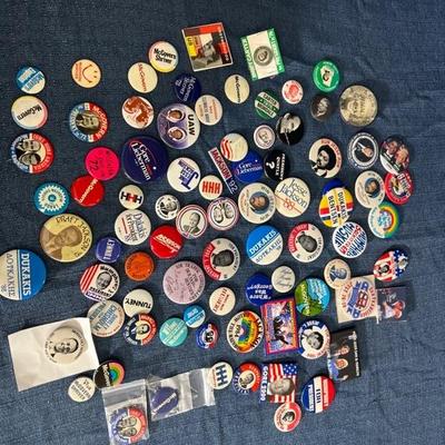Lot 106 various political buttons
