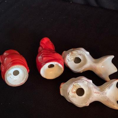 Large Collection of Antique Salt & Pepper Shakers (K-HS)