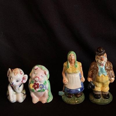 Large Collection of Antique Salt & Pepper Shakers (K-HS)