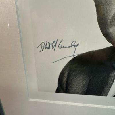 Lot 102 Signed Robert Kennedy framed photograph