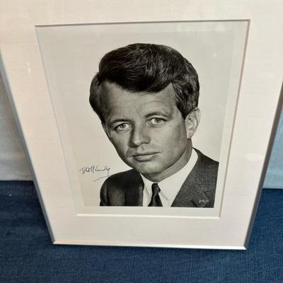 Lot 102 Signed Robert Kennedy framed photograph