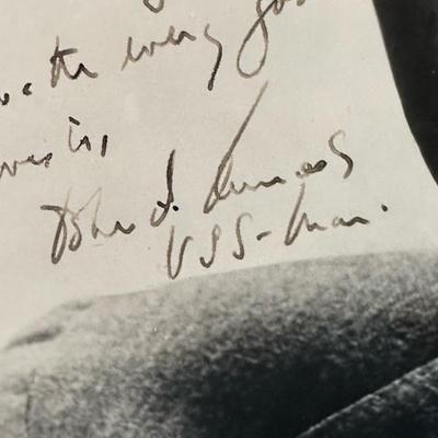 Lot 103 Signed John F. Kennedy portrait