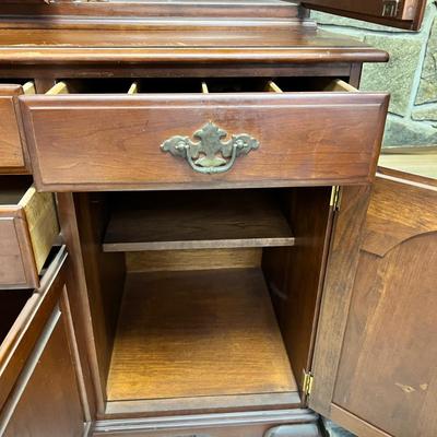 Ethan Allen Solid Cherry China Cabinet