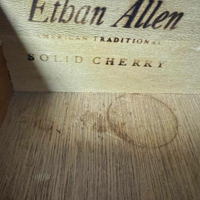 Ethan Allen Solid Cherry China Cabinet