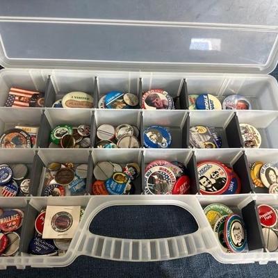 Lot 107 various political buttons