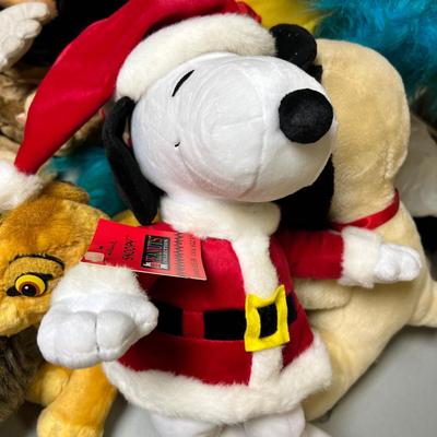 Vintage Stuffed Animal Lot - Snoopy, Mickey, Boyds Bears + More