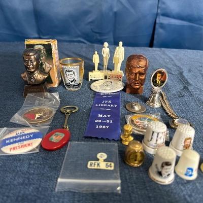 Lot 111 variety of John F Kennedy small collectables 