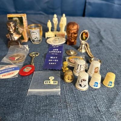 Lot 111 variety of John F Kennedy small collectables 