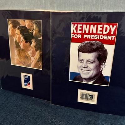 Lot 112 Kennedy, first day covers and stamps