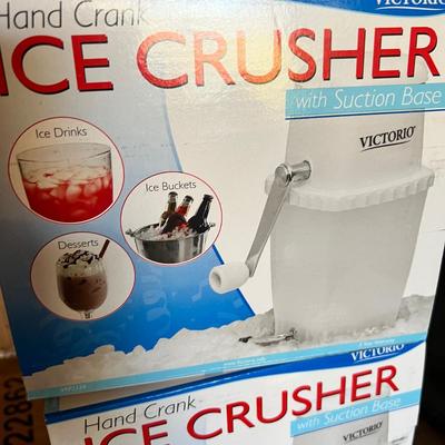 4 NIB Ice Crushers - 2 Hand, 2 Electric