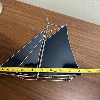 Stain glass sailing boat
