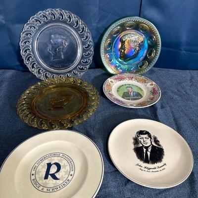 Lot 114 variety of John F Kennedy plates