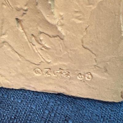 Lot 115 Relief cast panel sculpture of the images of John F. Kennedy and Robert F. Kennedy, done by artist Joseph Zutz