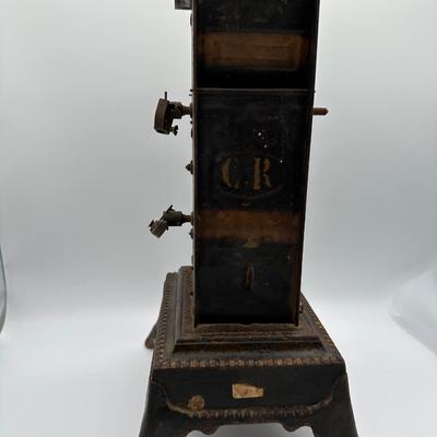 French Cast Iron Mechanical Rotisserie from 19th Century