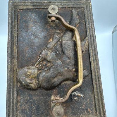 French Cast Iron Mechanical Rotisserie from 19th Century