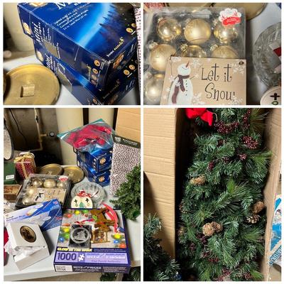 Lot of Christmas Holiday Decorations