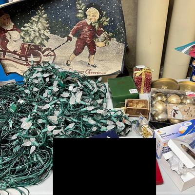 Lot of Christmas Holiday Decorations