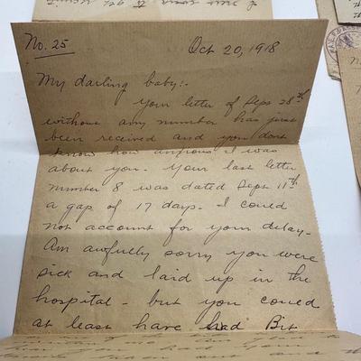 WW1 Letters From Soldier To Wife