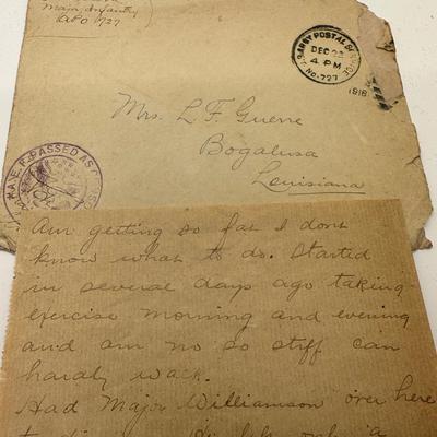 WW1 Letters From Soldier To Wife