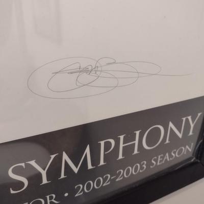 Framed Art San Francisco Symphony 2002-2003 'Amaryllis' by Gary Bukovnik Signed