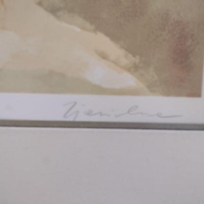 Framed Art Serigraph 'My Brilliant Career' by Joanna Zjawinska Limited 121/275 Pencil Signed by Artist